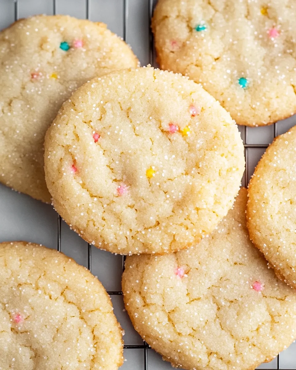 {3-Ingredient} Easy Sugar Cookies