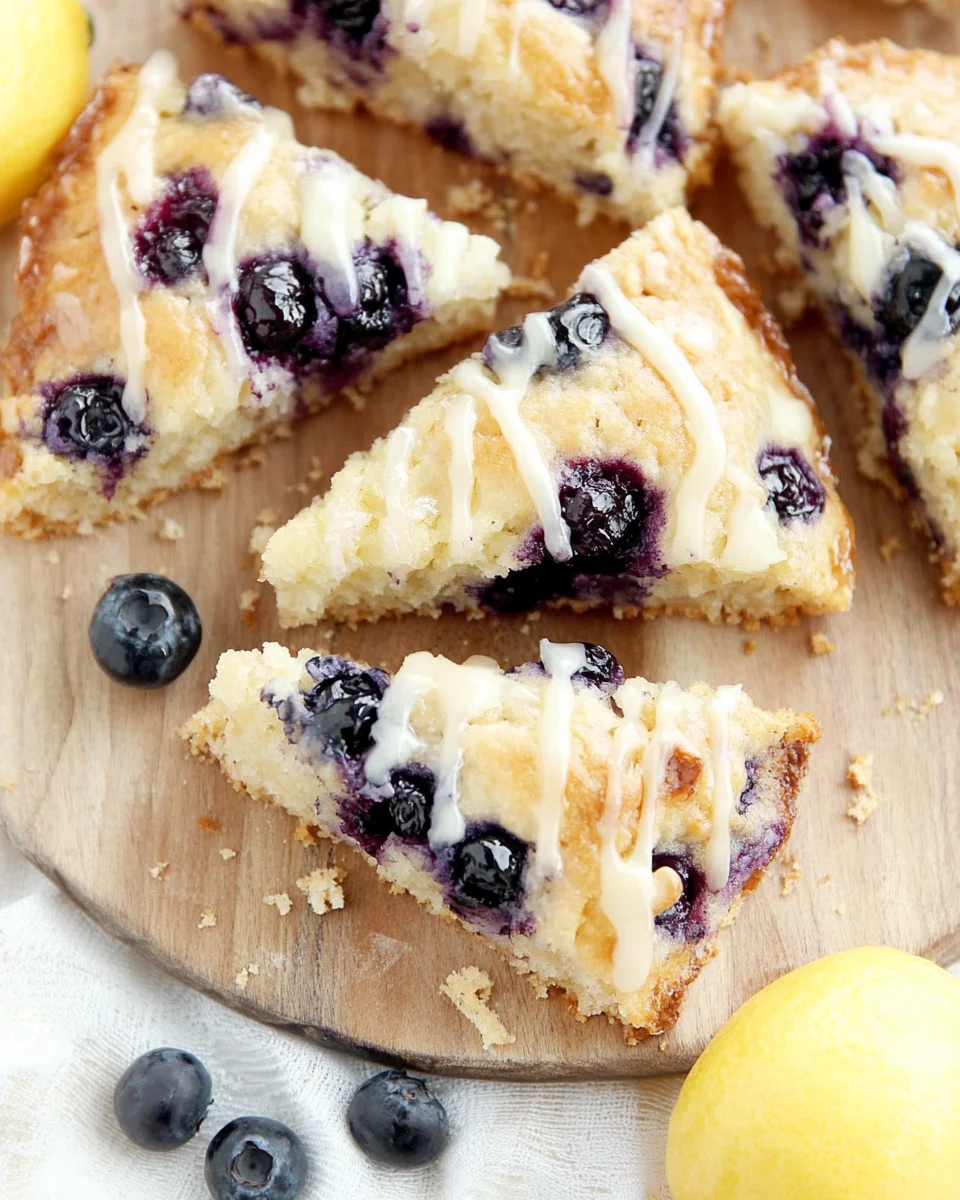 Almond Flour Lemon Blueberry Scones