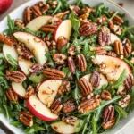 Apple Arugula Salad with Maple Pecans