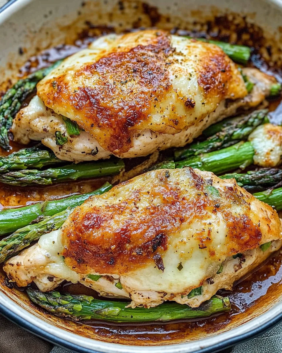 Asparagus Stuffed Chicken Fillet