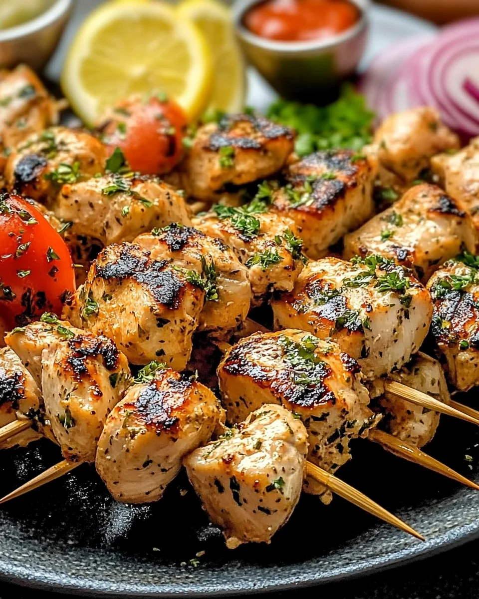 Authentic Greek Chicken Souvlaki