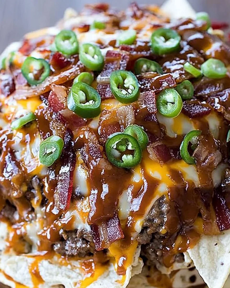 BBQ Bacon Cheeseburger Nachos