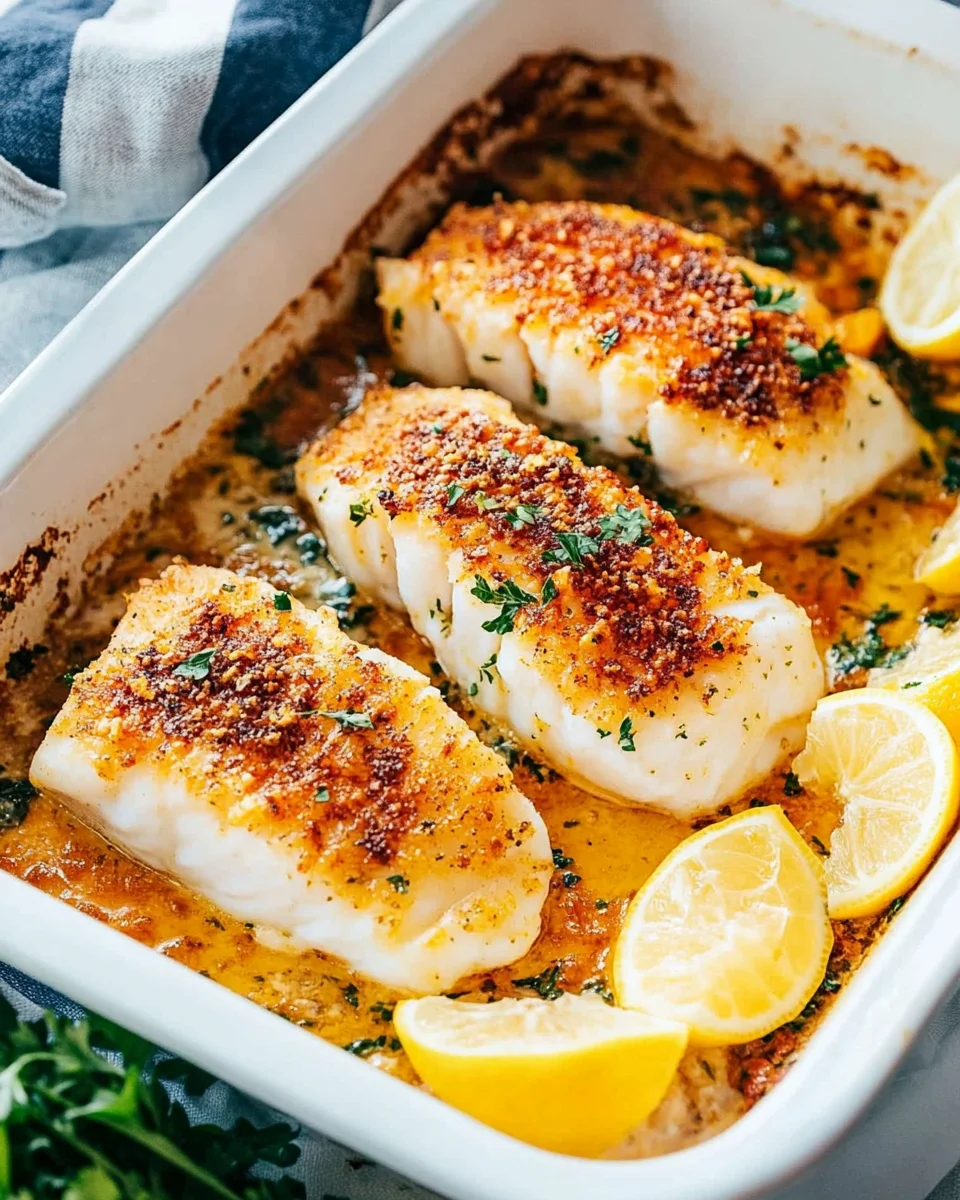 Baked Cod with Lemon
