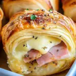 Baked Ham and Cheese Croissants
