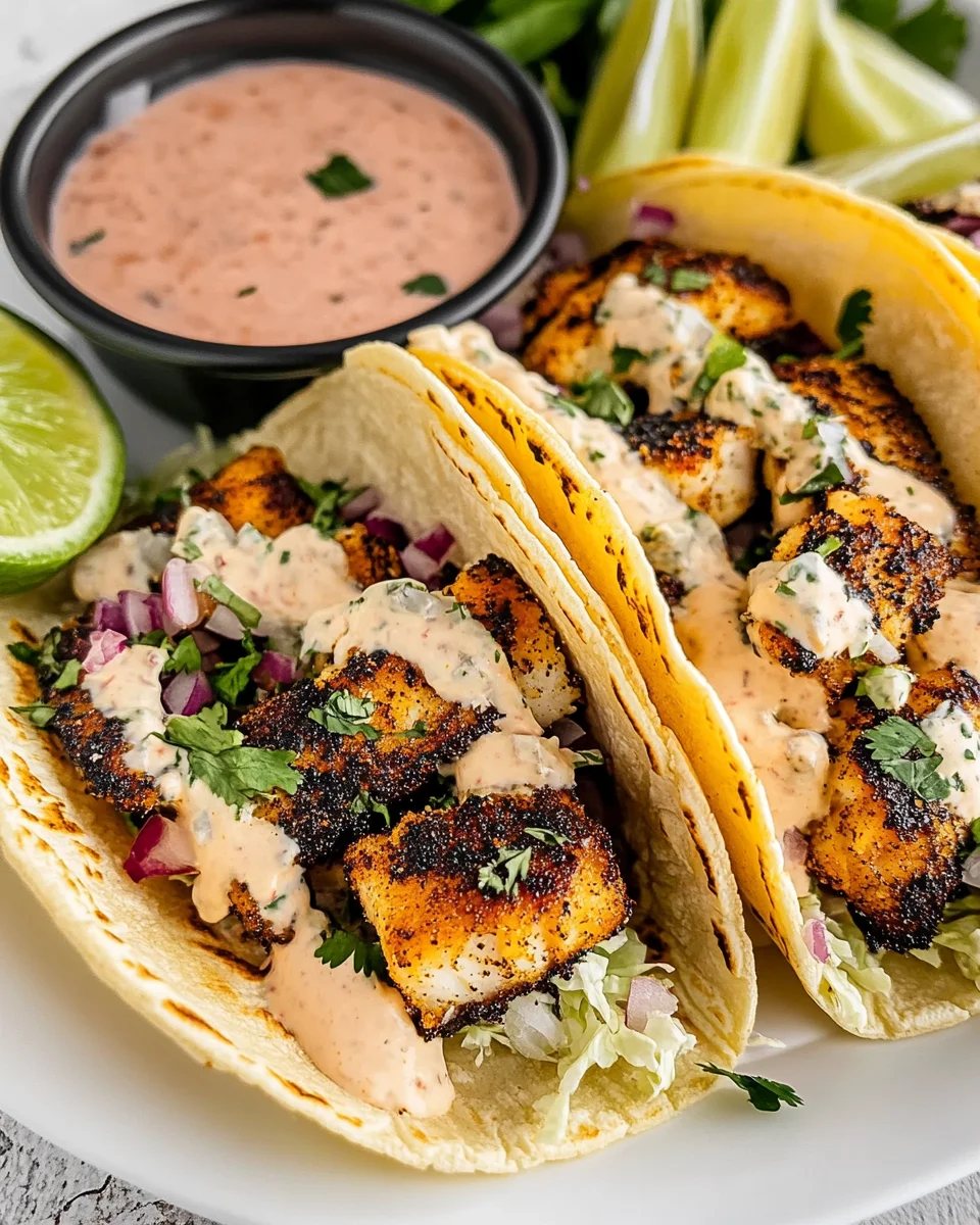 Blackened Fish Tacos