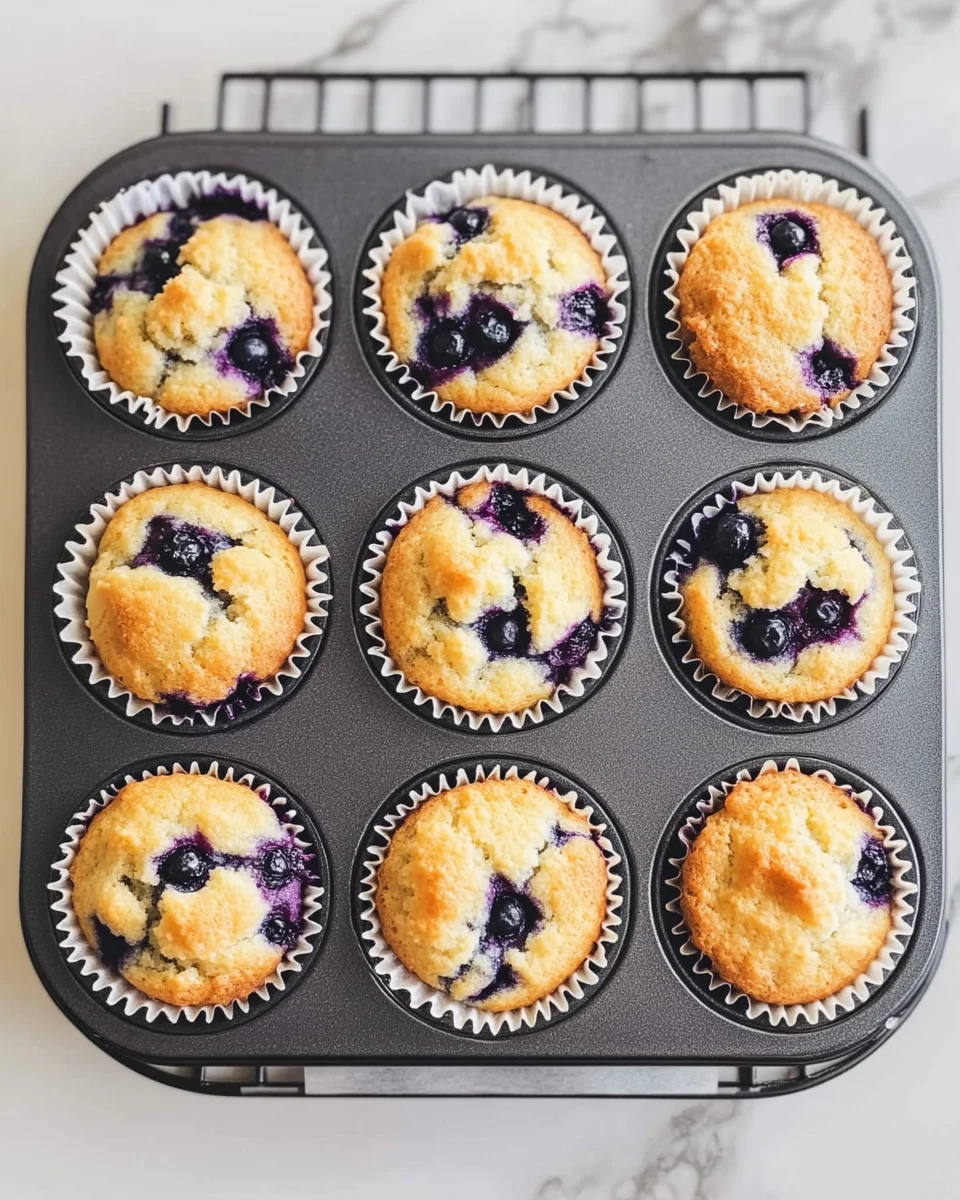 Blueberry Cottage Cheese Muffins