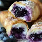 Blueberry Cream Cheese Egg Rolls