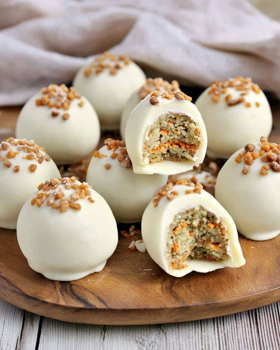 Carrot Cake Ball Truffles