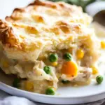 Cheddar Biscuit Topped Harvest Chicken Pot Pie