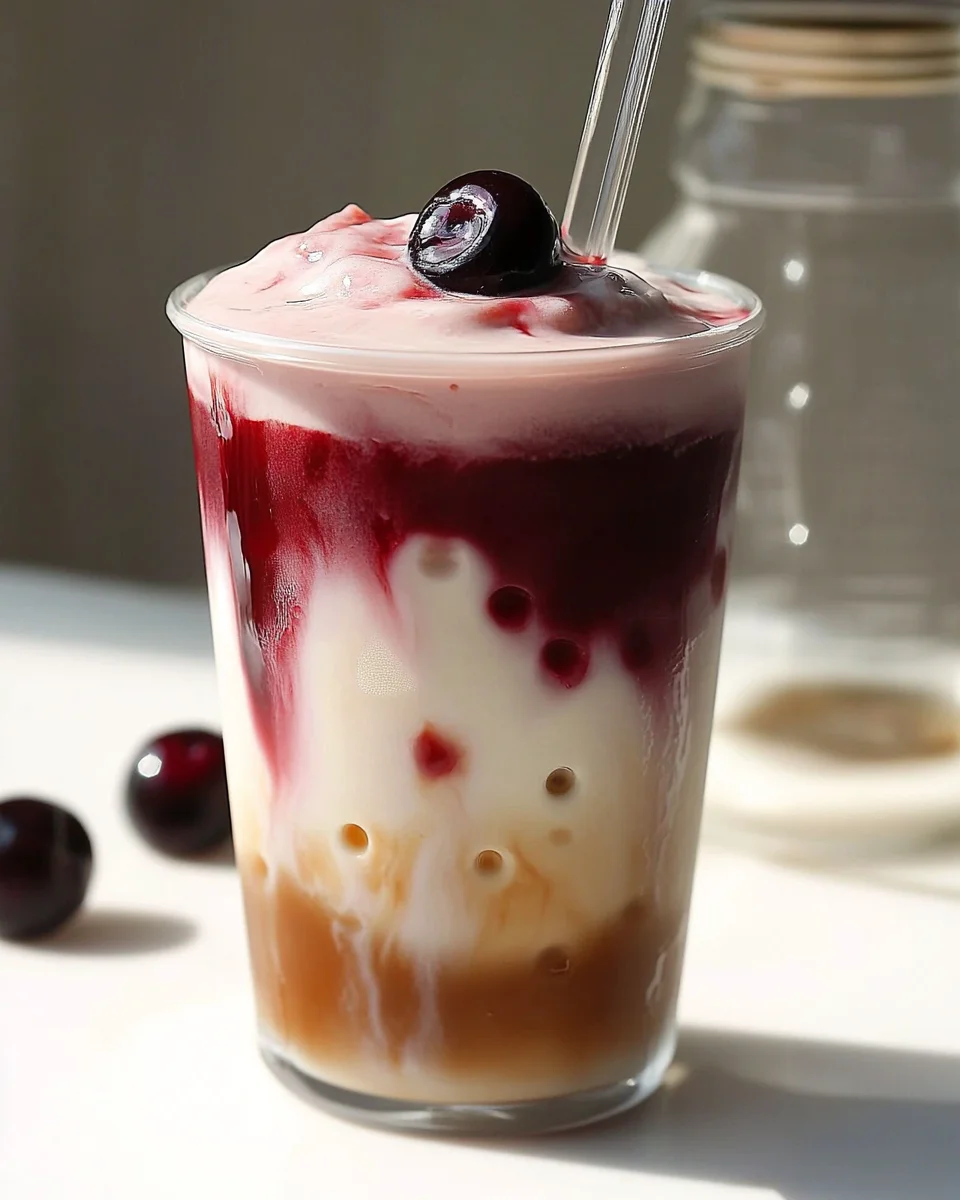 Cherry Vanilla Iced Latte