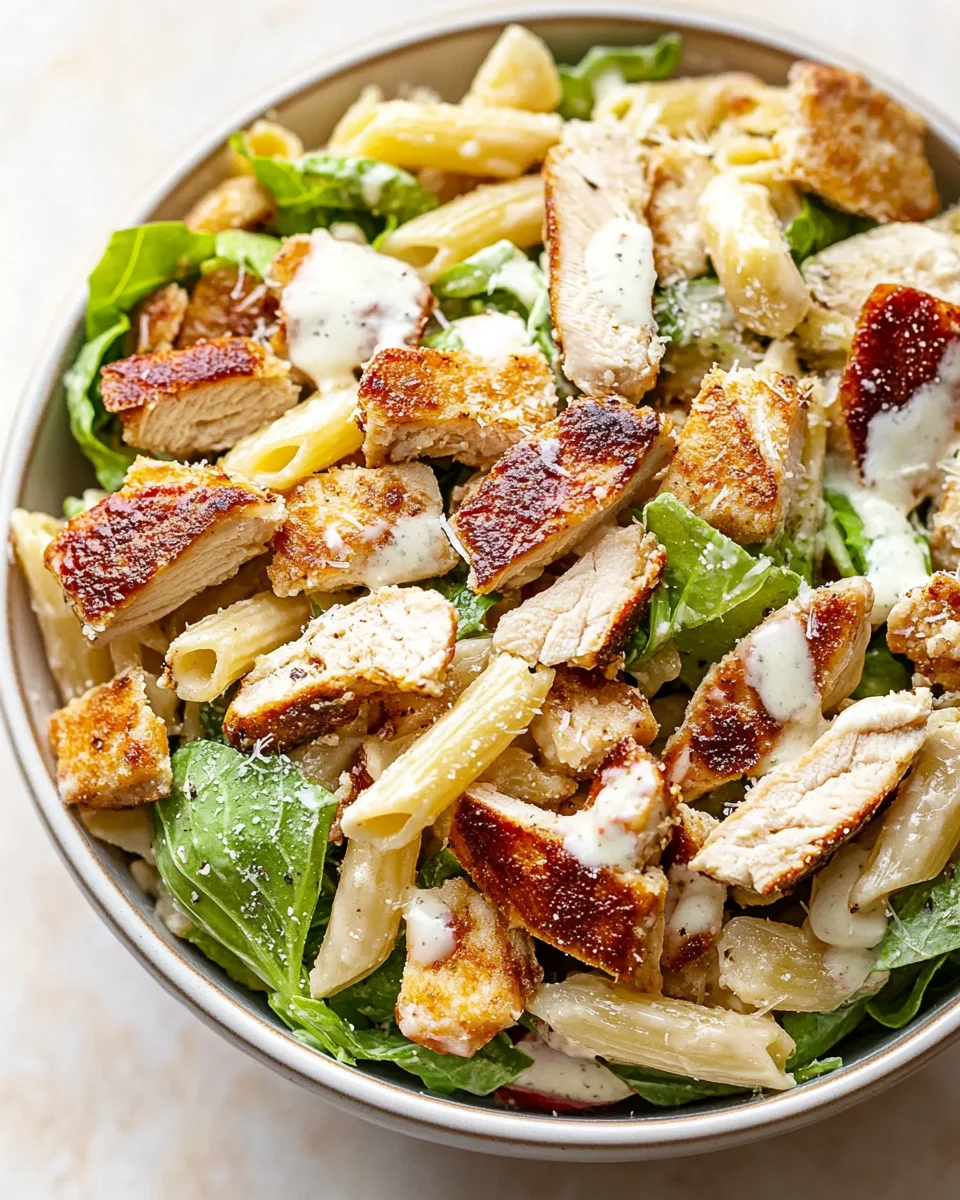 Chicken Caesar Pasta Salad