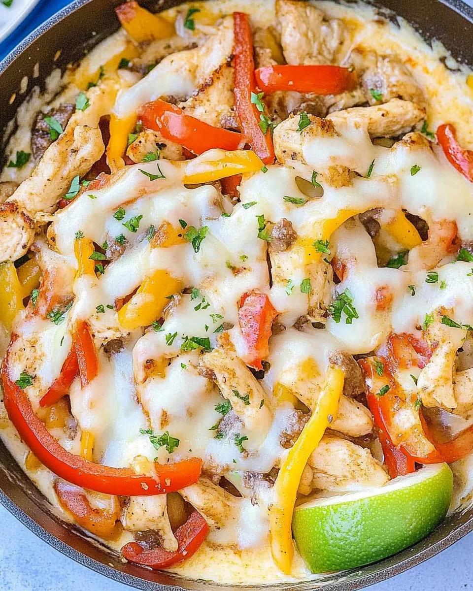Chicken Cheesesteak Skillet