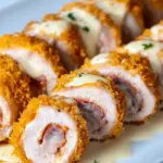 Chicken Cordon Bleu with Cheese Sauce