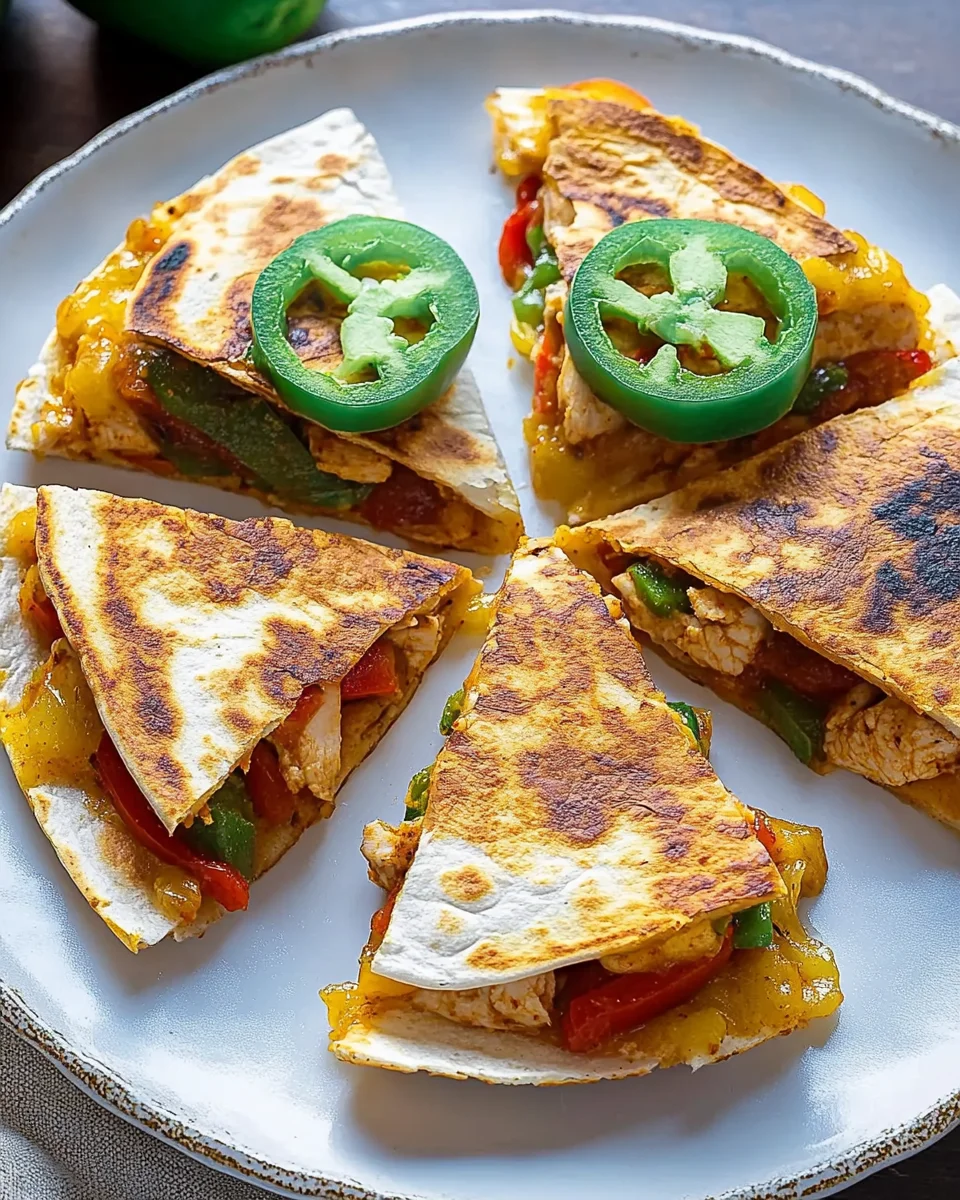 Chicken Fajita Quesadillas