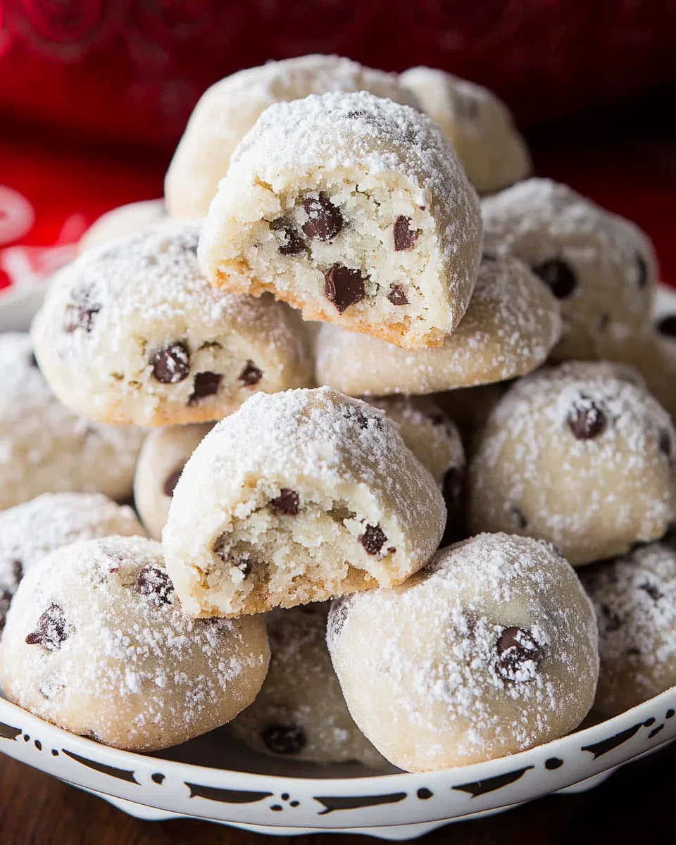 Chocolate Chip Snowball Cookies
