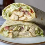 Chopped Chicken Caesar Salad Wrap