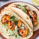 Cilantro Lime Shrimp Tacos with Creamy Slaw