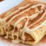 Cinnamon Roll Protein Crepes
