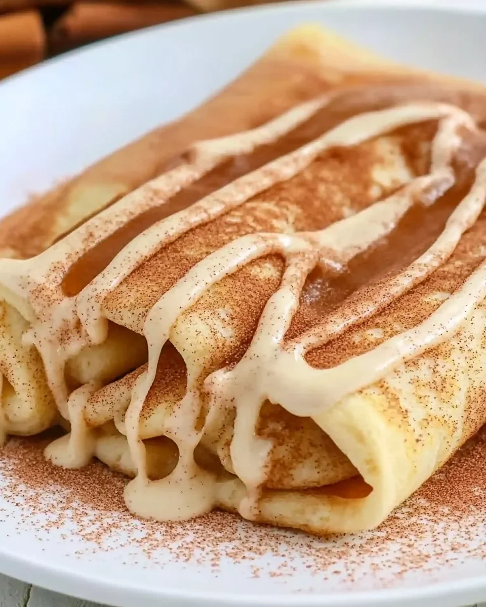 Cinnamon Roll Protein Crepes