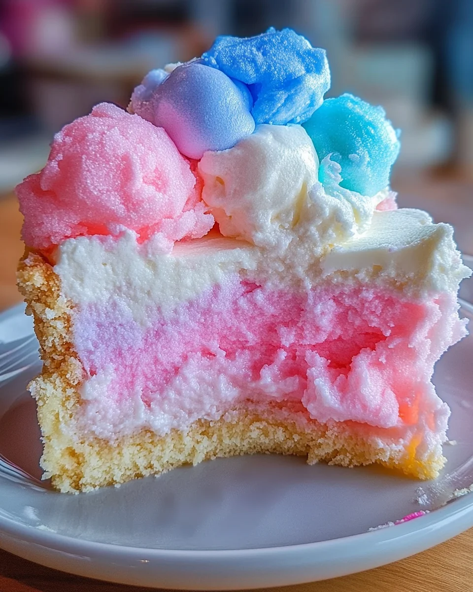 Cotton Candy Cheesecake