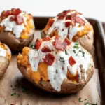 Crack Chicken Stuffed Baked Potatoes