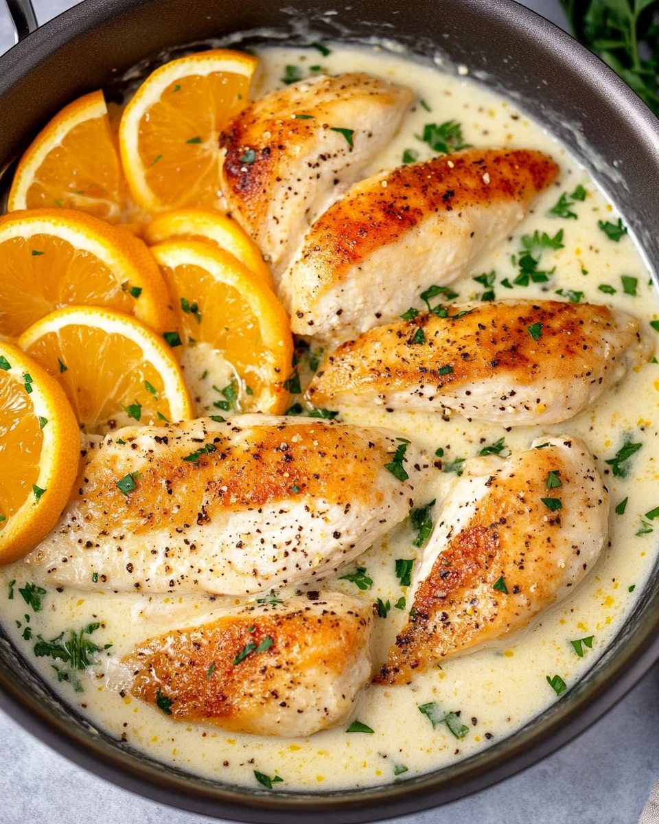 Creamy Lemon Pepper Skillet Chicken