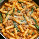Creamy Sausage Rigatoni