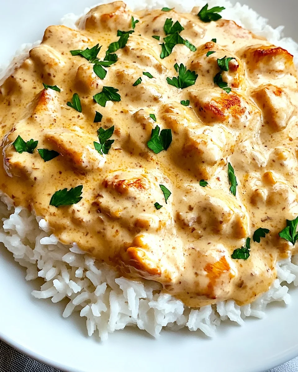 Creamy Smothered Chicken and Rice