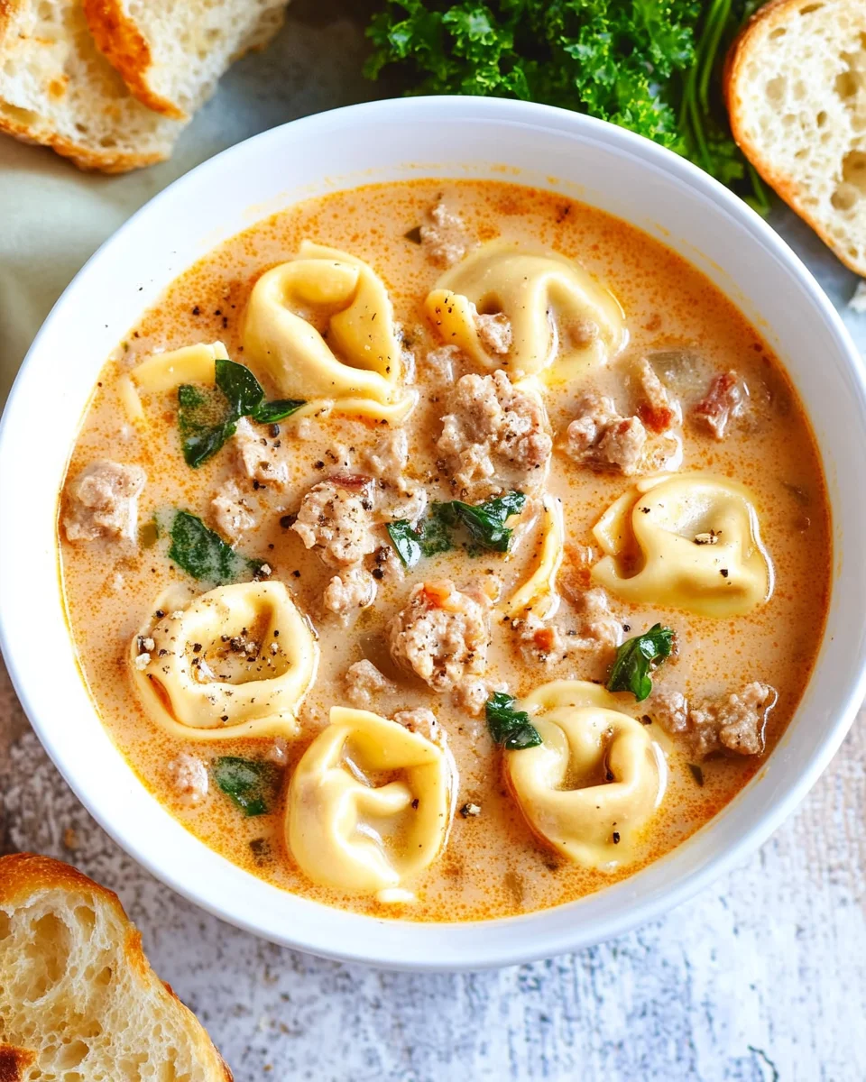 Creamy Tortellini Soup