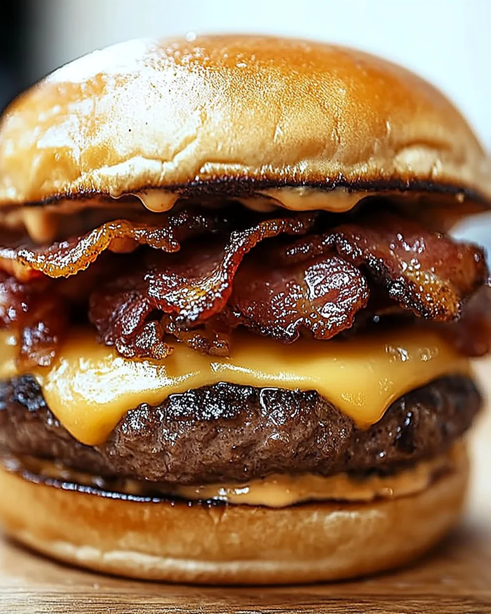Crispy Bacon Burgers