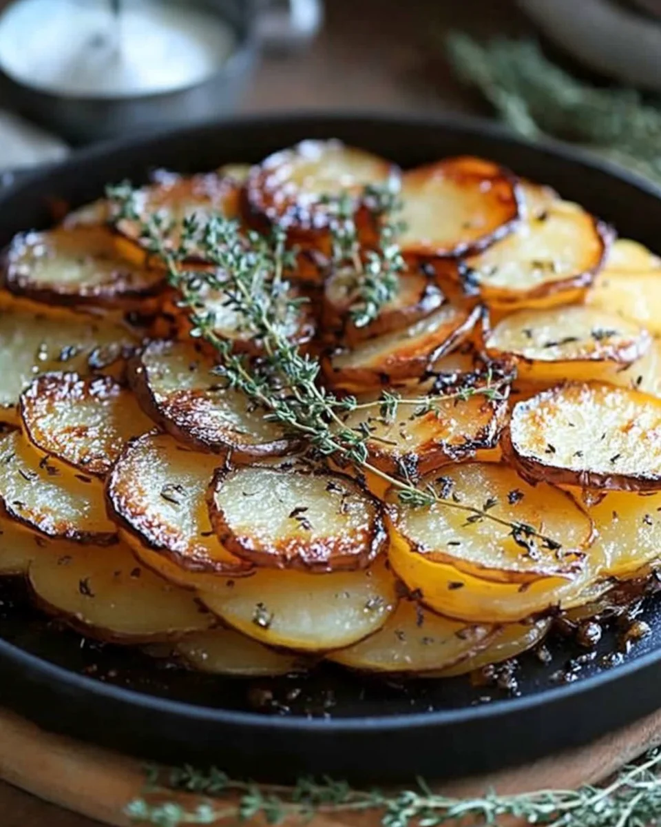 Crispy Balsamic-Thyme Potato Torte