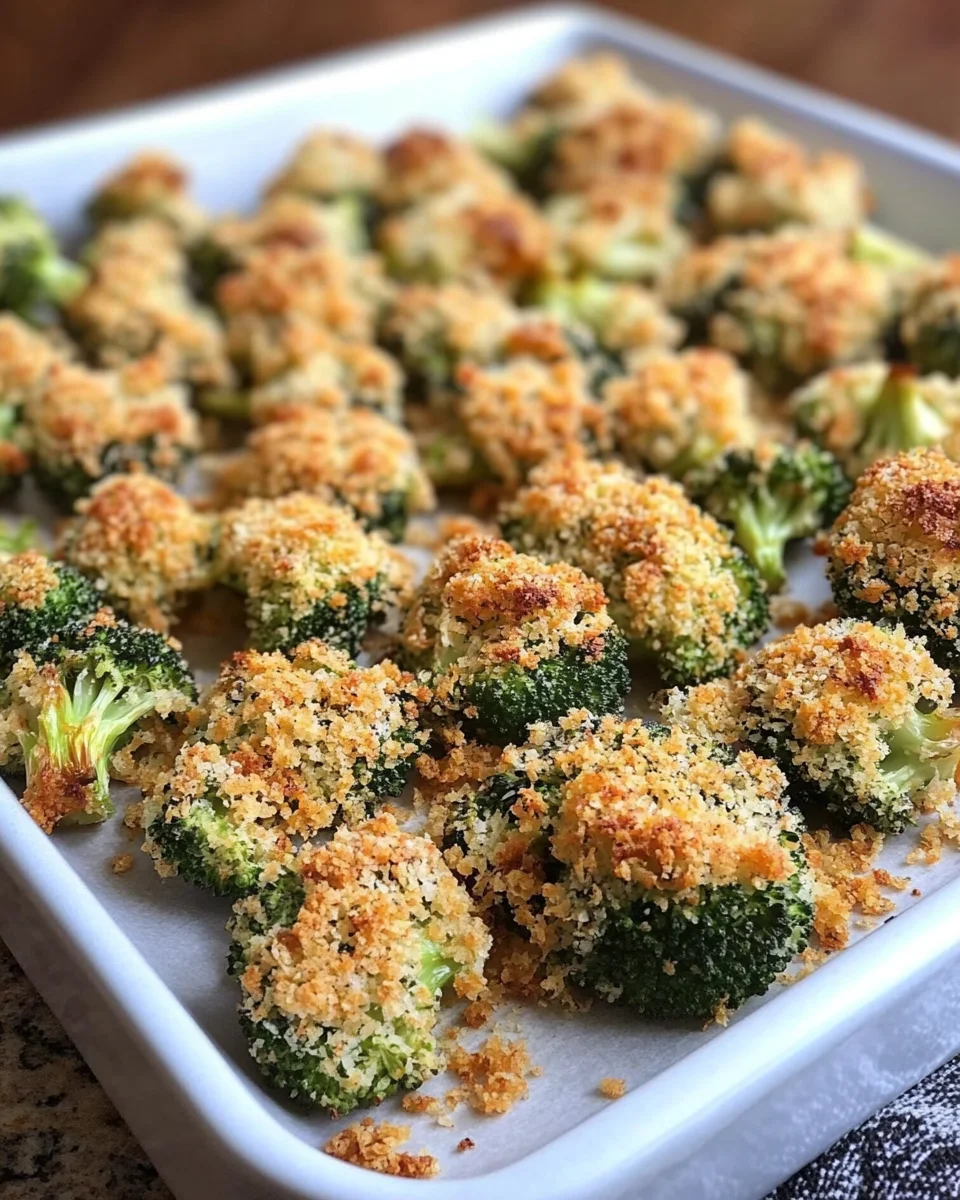 Crispy Cheese Baked Broccoli