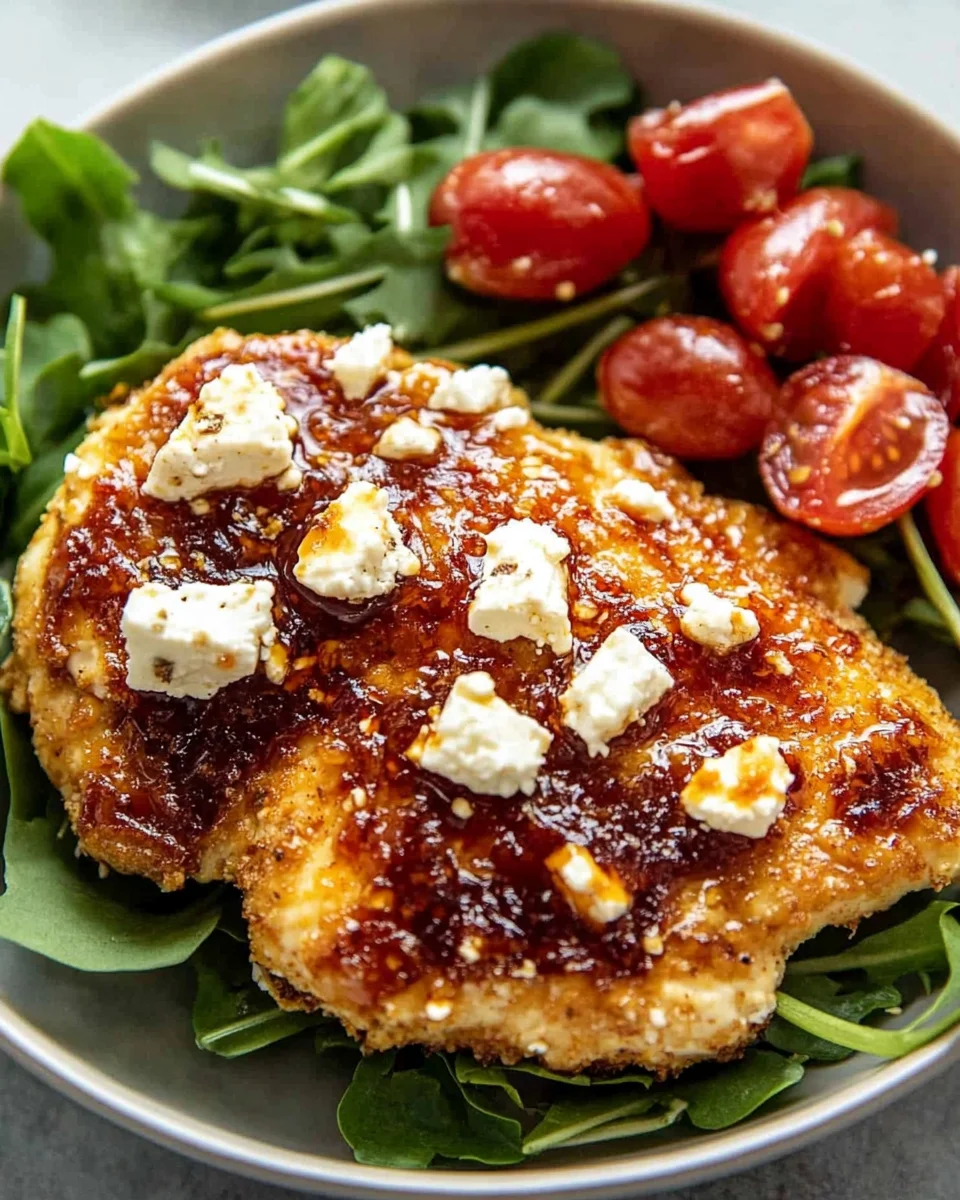 Crispy Hot Honey Feta Chicken