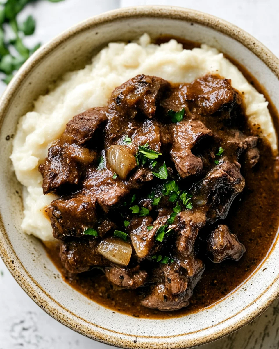 Crock Pot Beef Tips and Gravy