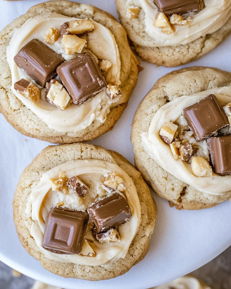 Crumbl Snickers Peanut Butter Cookies
