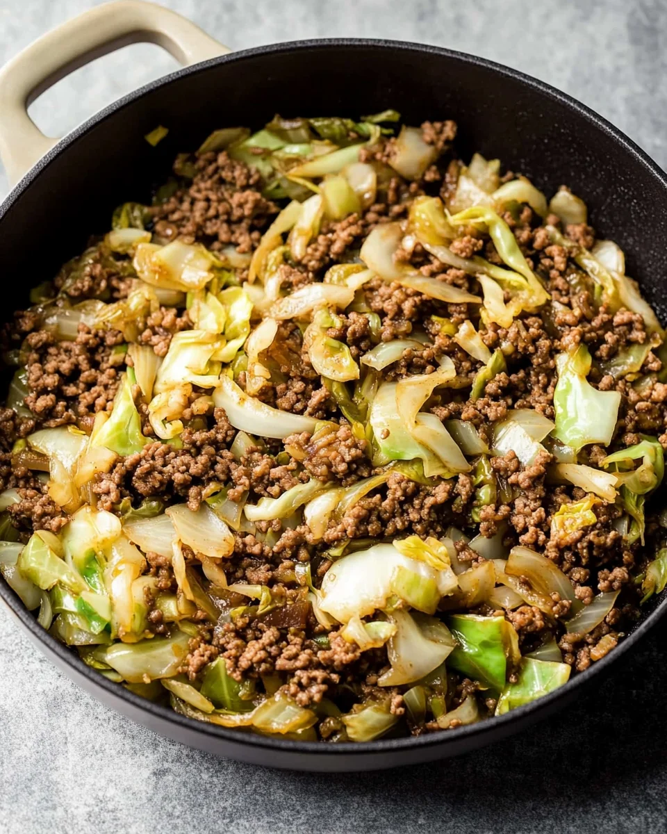 Easy Asian Ground Beef and Cabbage Stir Fry