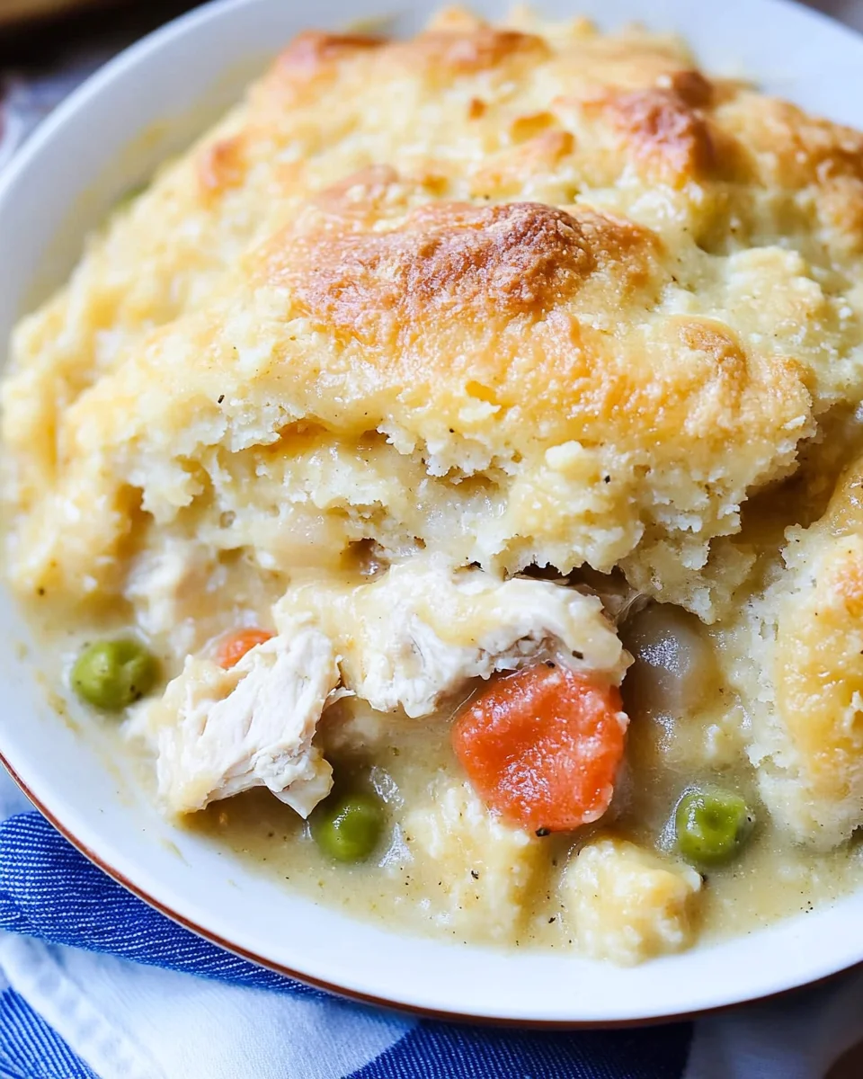 Easy Chicken Cobbler Dinner Casserole