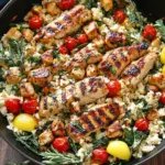 Greek Chicken and Lemon Rice