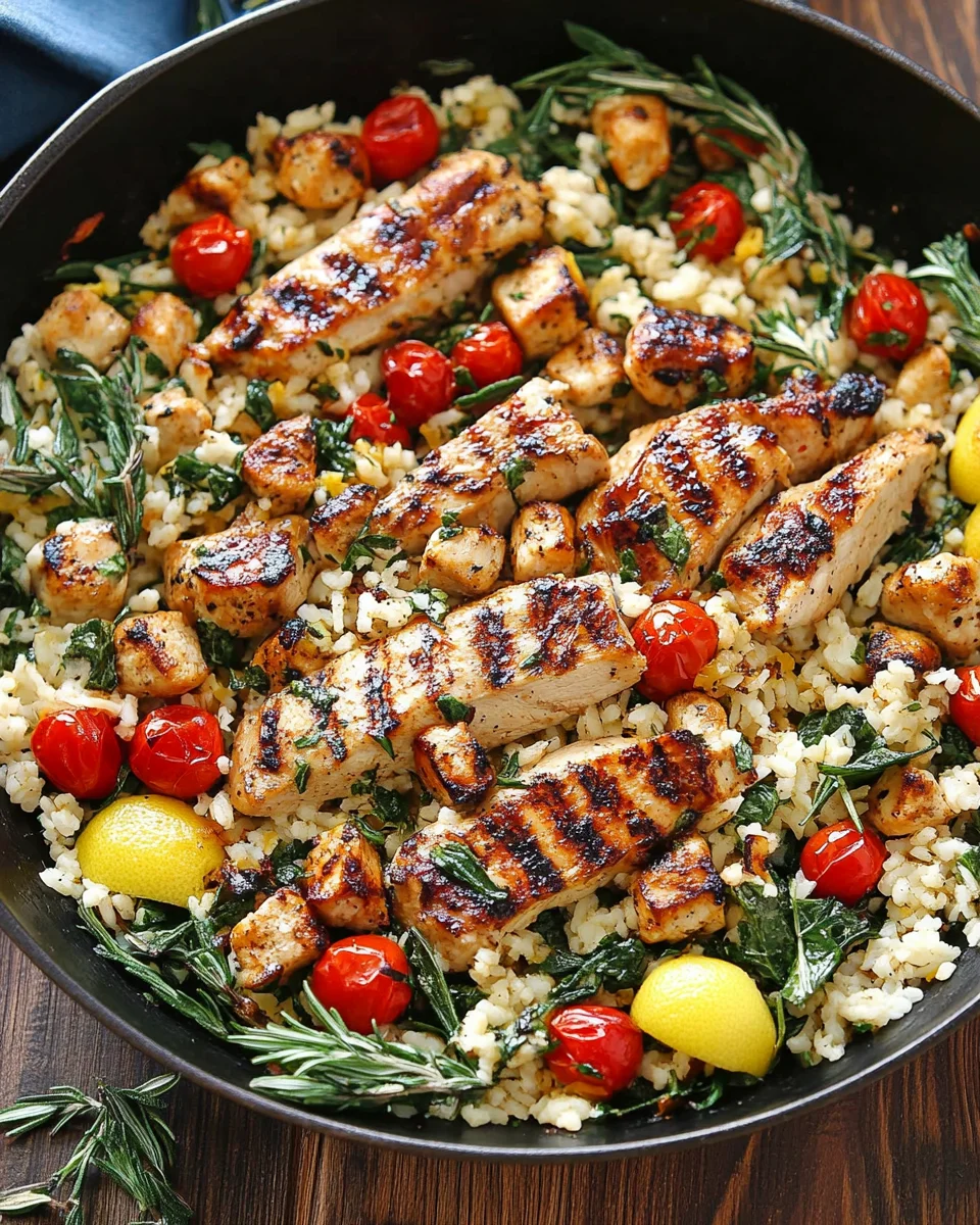 Greek Chicken and Lemon Rice