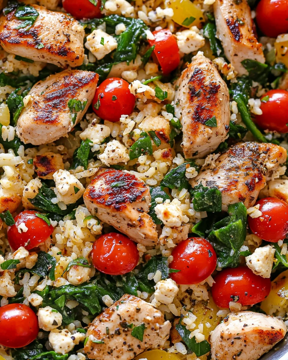 Greek Chicken and Lemon Rice (30 Minutes, One-Pot)