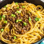 Ground Beef Mongolian Noodles