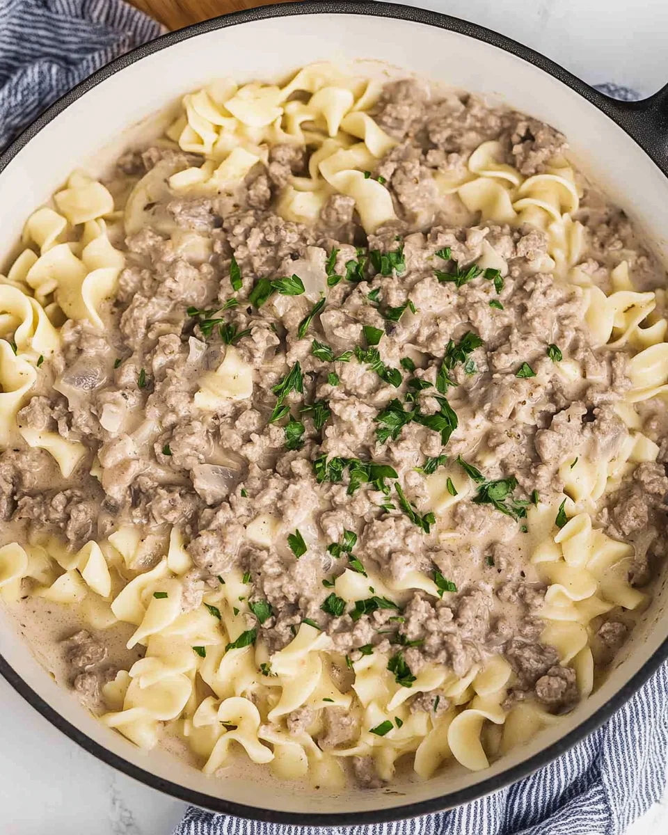 Ground Beef Stroganoff