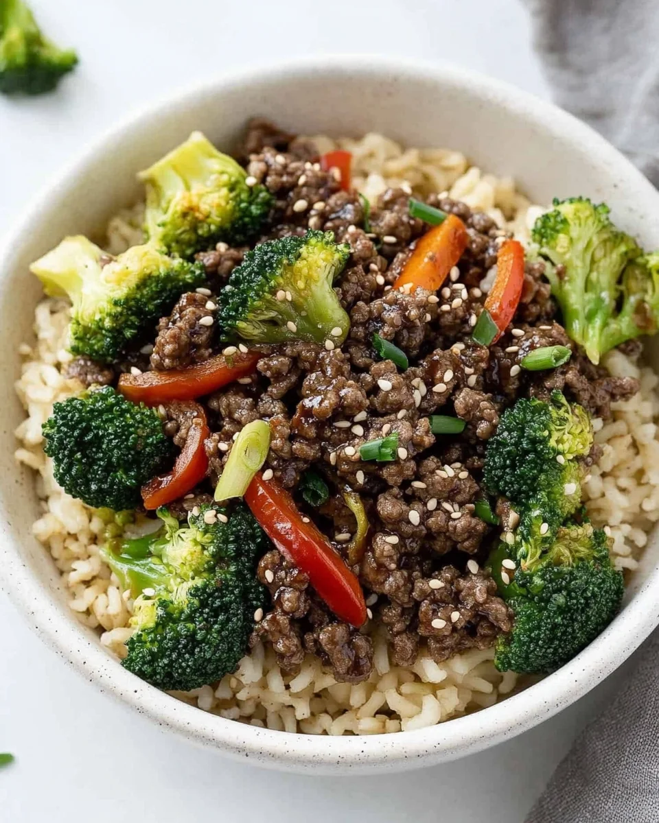 Ground Beef and Broccoli