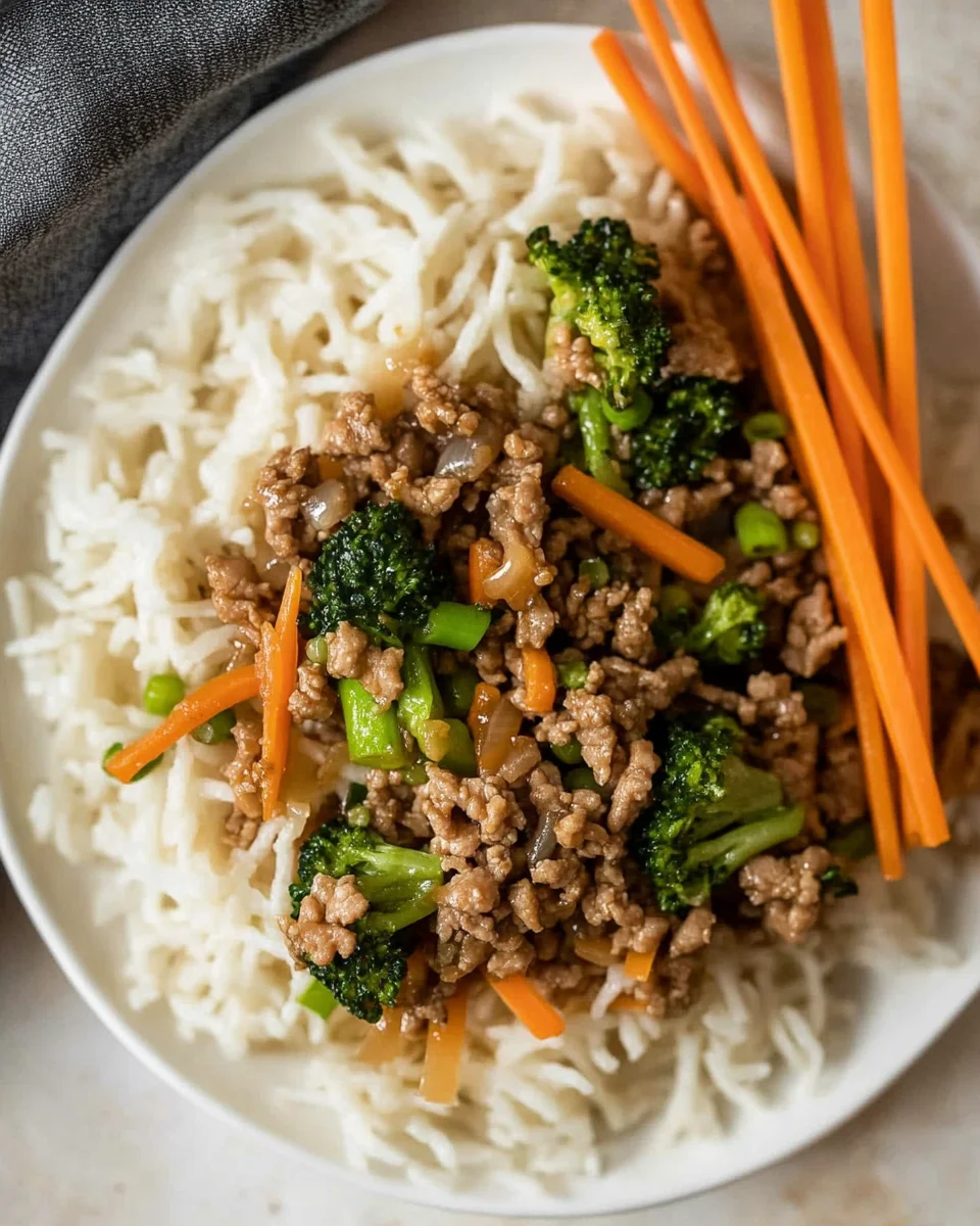Ground Turkey Teriyaki Stir Fry