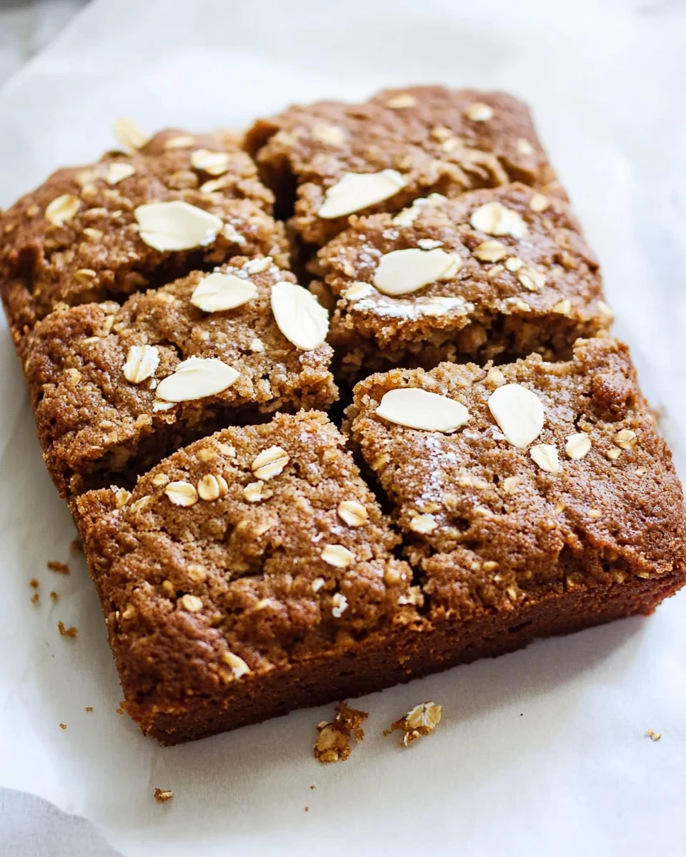 Healthy Breakfast Oatmeal Apple Cake