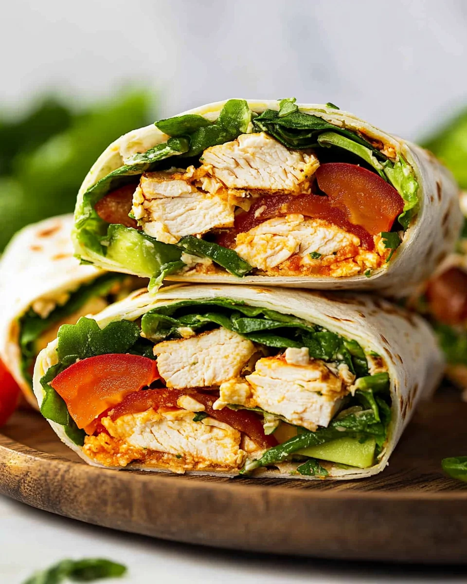 Healthy Chicken Avocado Wraps