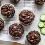 Healthy & Moist Chocolate Zucchini Muffins