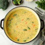 High Protein Broccoli Cheddar Soup