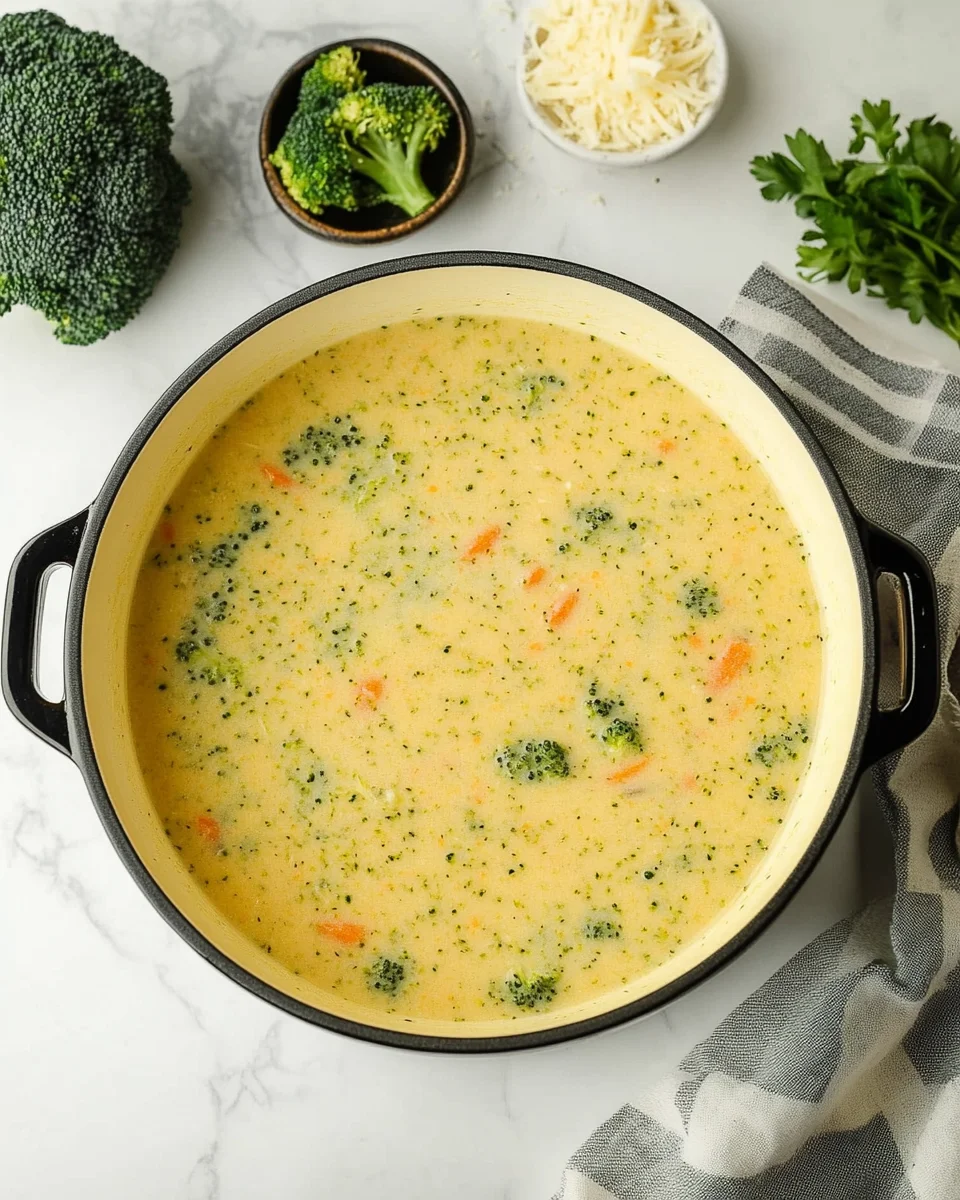 High Protein Broccoli Cheddar Soup