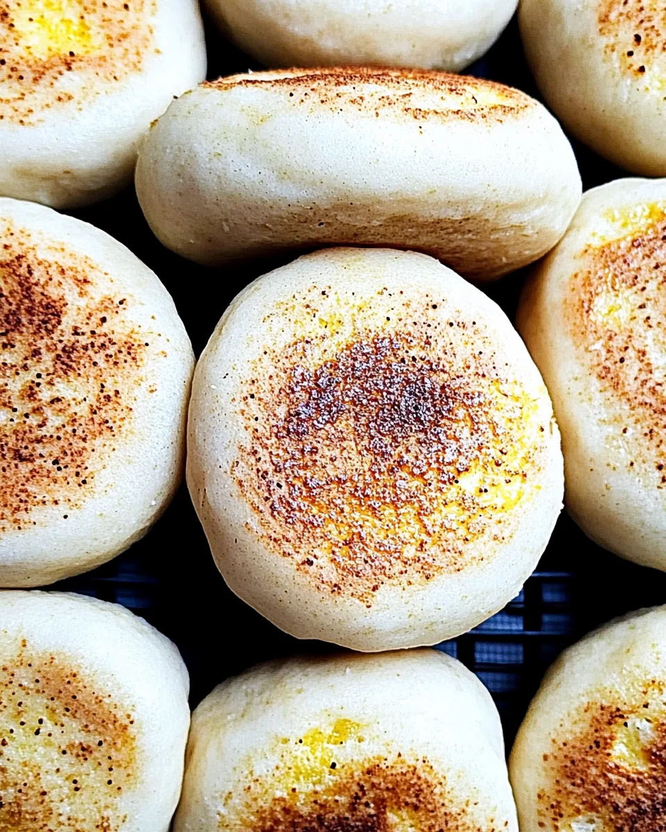 Homemade Sourdough English Muffins